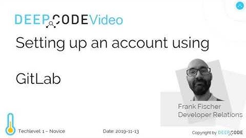 Setting up DeepCode using GitLab
