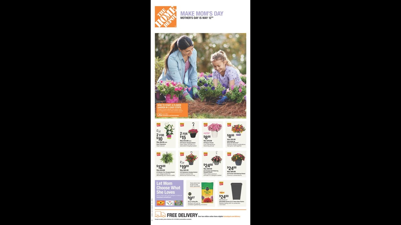 Home Depot Mother’s Day Event Ad YouTube