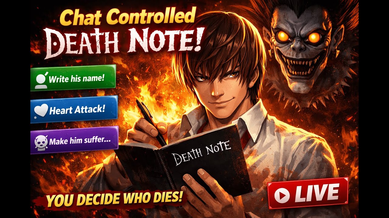 Death Note LIVE ☠️ Write Your Name… Fate Decides