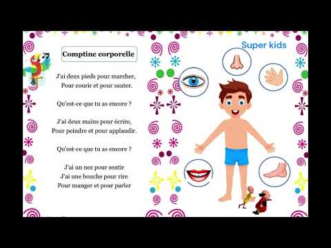 Le Chant Comptine Corporelle Unité 3 3ᵉ Année Primaire لتلاميذ السنة الثالثة 