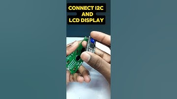 How to Connect I2C and  LCD Display | Mechtrobotics| #arduino  #experiment