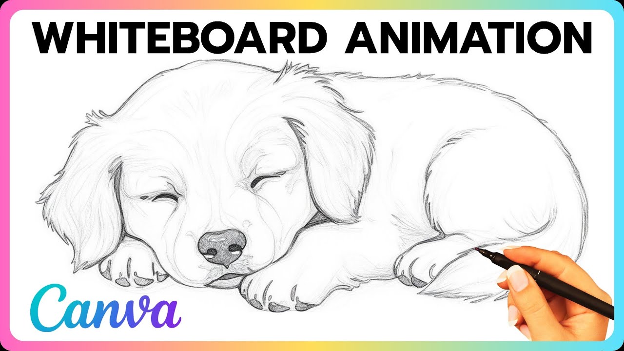 Как создать анимацию на белой доске в Canva