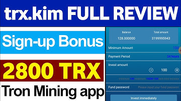 TRX mining | New Tron mining Website | TRON.BEST | How to earn money From Cloud Mining Website