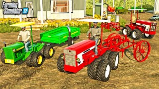 STARTING A FARM WITH ONLY MINI TRACTORS! (JD & CASE) FS22