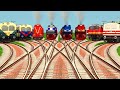 Train Simulator Crossing Rail game At Railway Railroad // Indian Realistic Real Tracks // trainvideo