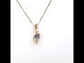 Montana Yogo Sapphire Wrapped Pendant