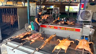 Super Crispy!!  Whole Pig Roasted BBQ - Thailand Street Food