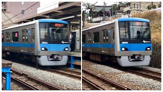 小田急4000形4054F走行シーン・快速急行藤沢行き&快速急行新宿行き（2024.2.4）