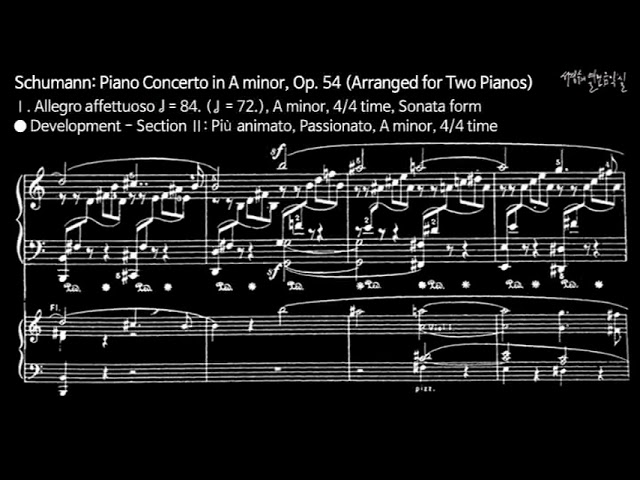 Schumann: Piano Concerto in A minor, Op. 54 (Arranged for Two