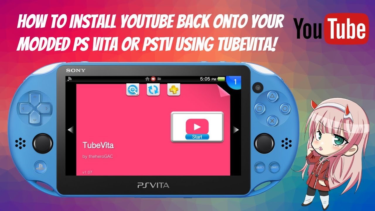 How To Install Youtube Back Onto Your Modded Ps Vita Or Pstv Using Tubevita Youtube