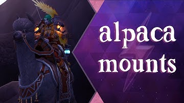 The Alpaca Mounts in WoW Patch 8.3!