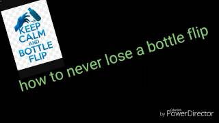 bottle flip trick shot never miss??