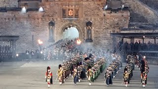The Royal Edinburgh Military Tattoo 2022 - Entrance of The Massed Pipes &amp; Drums