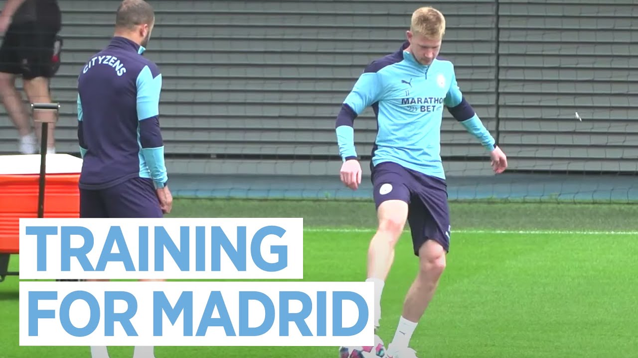 CITY TRAINING TO FACE REAL MADRID IN THE CHAMPIONS LEAGUE!
