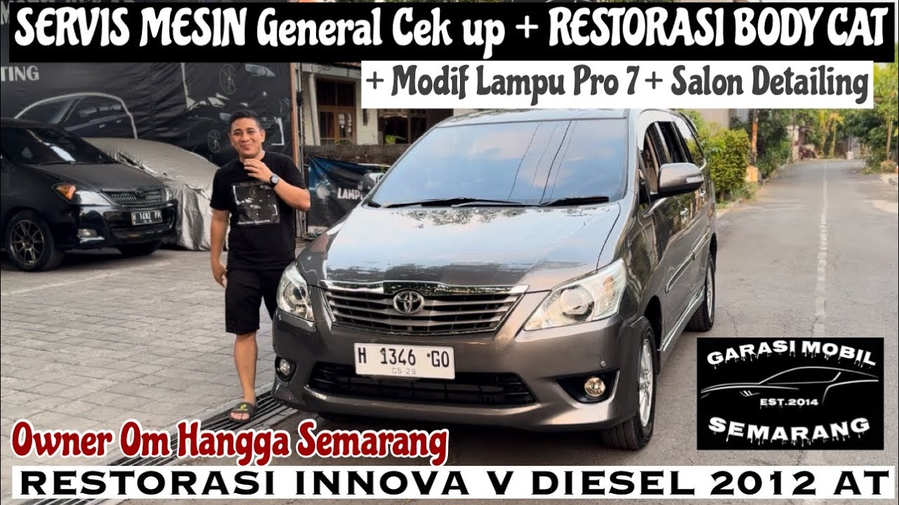 Mobil LANGKA !!! INNOVA V DIESEL 2012 AT RESTORASI CAT & SERVIS MESIN ...