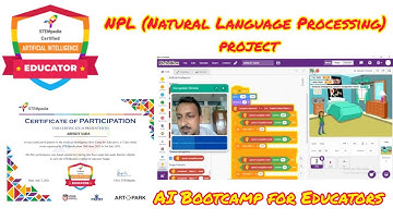 NPL (Natural Language Processing) project (Day 4)of AI Bootcamp for Educators #pictoblox