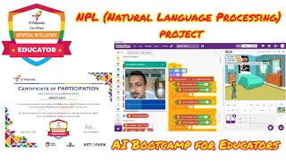 NPL (Natural Language Processing) project (Day 4)of AI Bootcamp for Educators #pictoblox