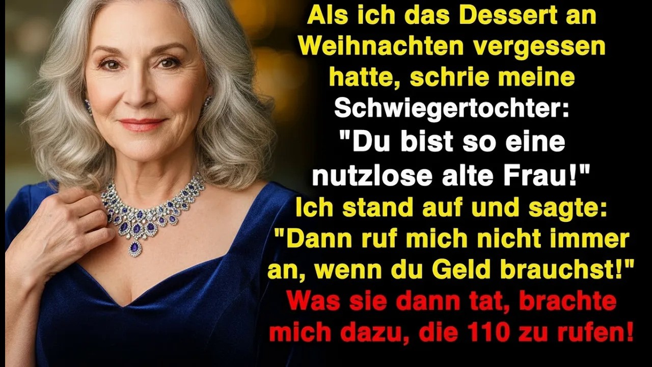 „Wo ist mein Kuchen, Sabrina?“ Meine Schwiegertochter drehte sich kaum um. „Im Vorratskeller. Tobias sagt, gekaufte Desserts sind weniger Aufwand.“ Ich hatte zwei Stunden gebacken – Tradition seit...