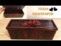 Newspaper Craft|| JEWELRY BOX Idea|| Best out of waste|| Newspaper recycling || Iris Craft Corner 49