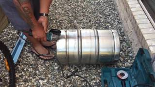 Homemade Keg Charcoal Bbq