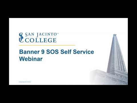Banner 9 SOS Self-Service Webinar