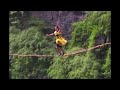 Women walk tightrope more than 4000 feet above ground in high heels