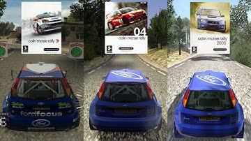 Colin McRae Rally 3, 04 and 2005 - Cars comparison