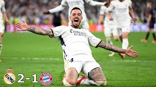 Real Madrid vs Bayern Munchen 2024 All goals and Highlights..