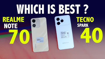 Realme Note 70 Vs Tecno Spark 40 : Comparsion, Speed Test & Camera Test | Hindi/Urdu
