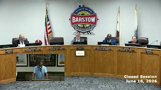 City of Barstow Council Meeting 06-16-26