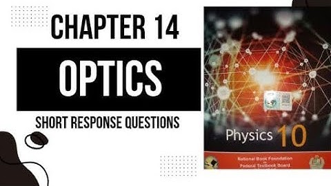 Class 10 physics chapter 14 optics short response questions nbf new physics book 2025 fbise 2025