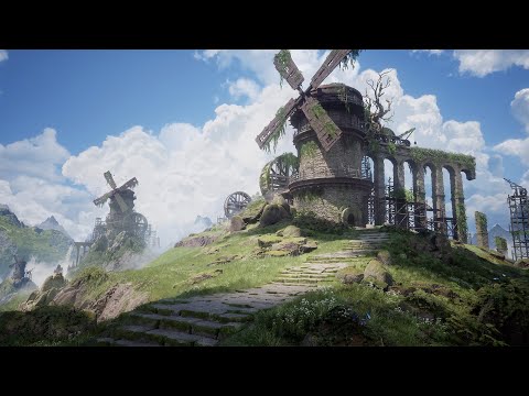 Windmill by KY | Level Art Course Student Work 魔灯高级地编班学员作品 in UE5