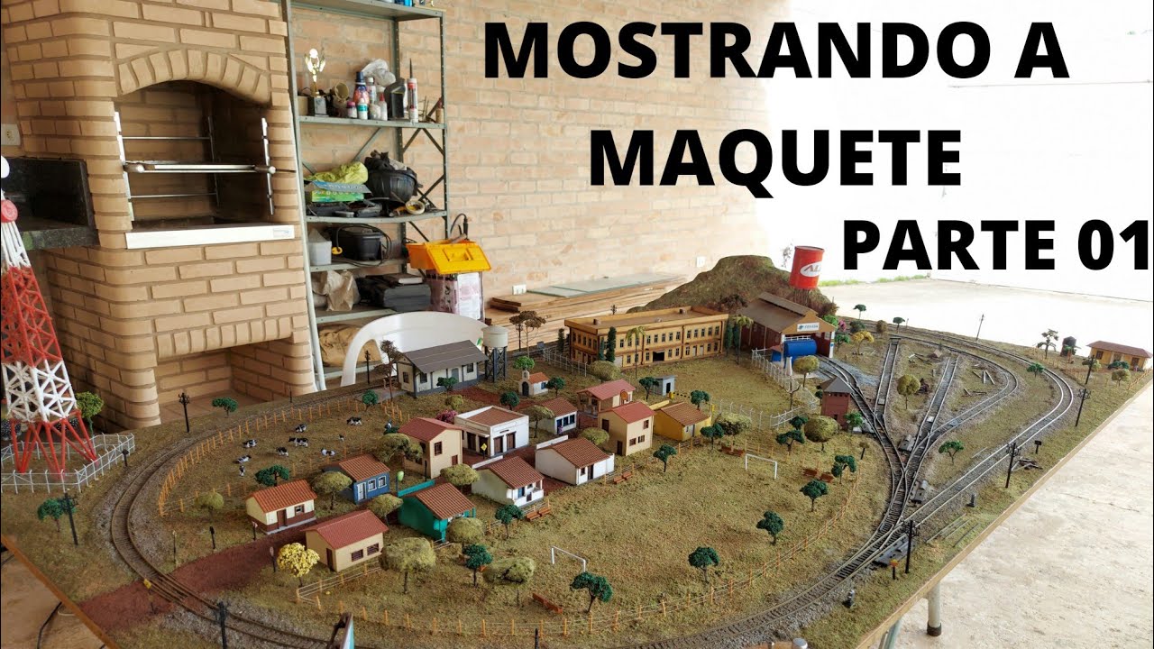 Mostrando toda a maquete de ferromodelismo - Parte 01