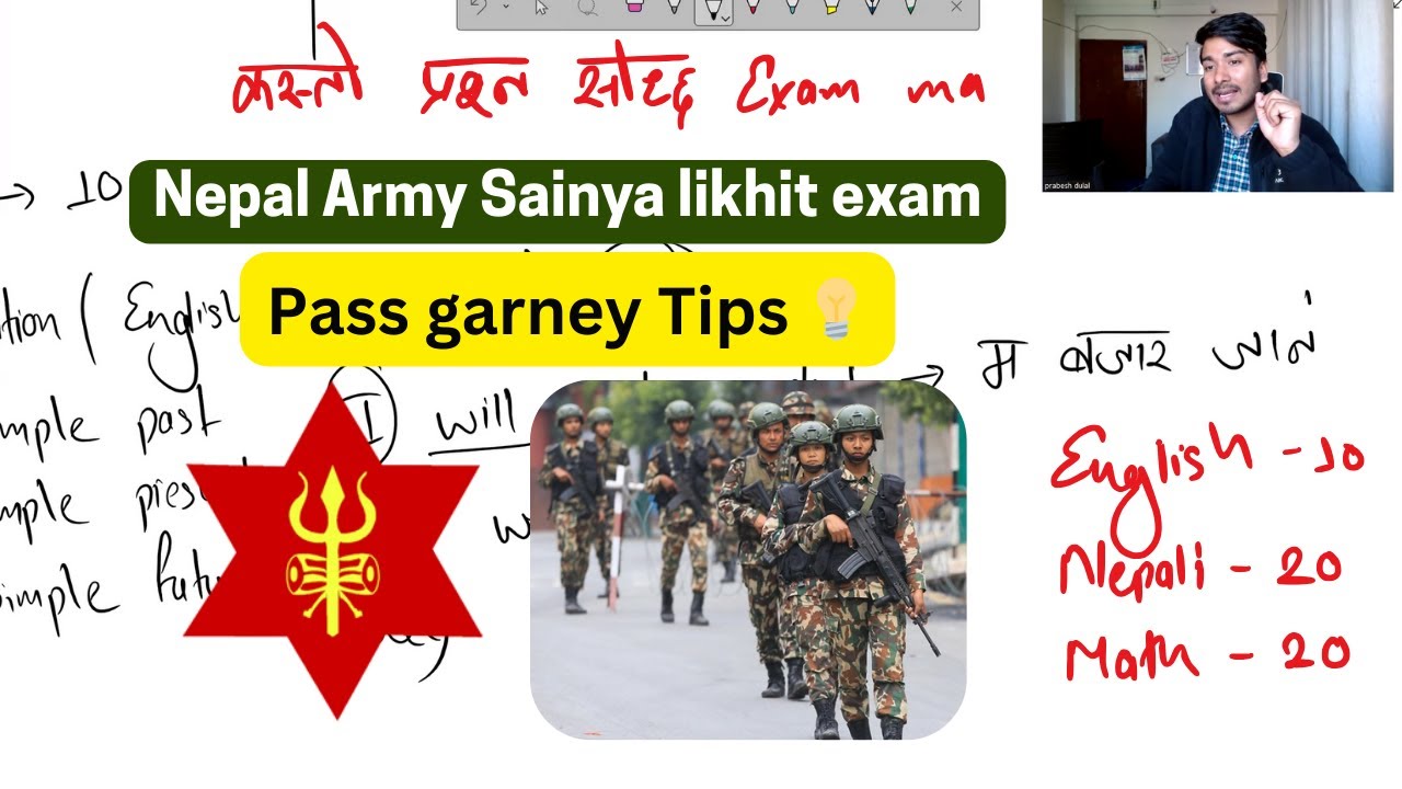 Nepal Army Sainey Likhit Exam ko Tayari kasarii garney ?? || Online class whatsapp: 9811111519