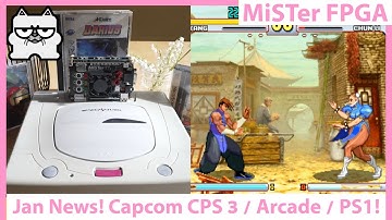 MiSTer FPGA DE10 NANO Jan News! Capcom CPS 3! TMNT! Tons of New Arcade Cores and PS1 Updates!