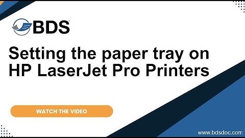 Setting the paper tray on HP Color LaserJet Enterprise Printers