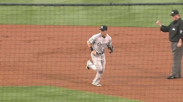 CWS@LAA: De Aza catches liner, doubles off Hamilton