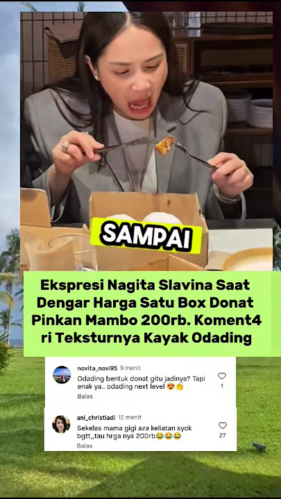 Ekspresi Nagita Slavina Saat Dengar Harga dan Cicipi Donat Pinkan Mambo