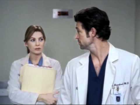 GREY'S ANATOMY bacio nell'ascensore Meredith e Derek