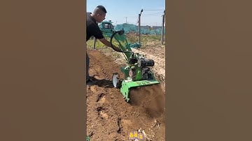 Stubble weeding rotary tillage ditching #Multi-function four-wheel drive micro-tillage..