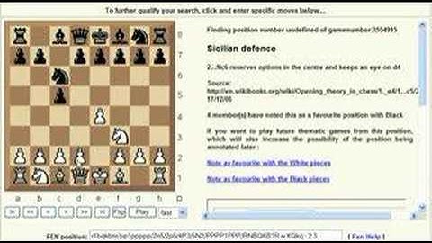 Chess Openings: Chess World.net - 1.e4 c5 opening name overview (Chessworld.net)