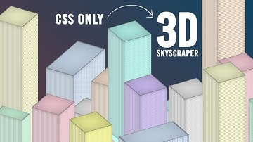 CSS Only 3D Animated Skyscraper | CSS Animation Effects