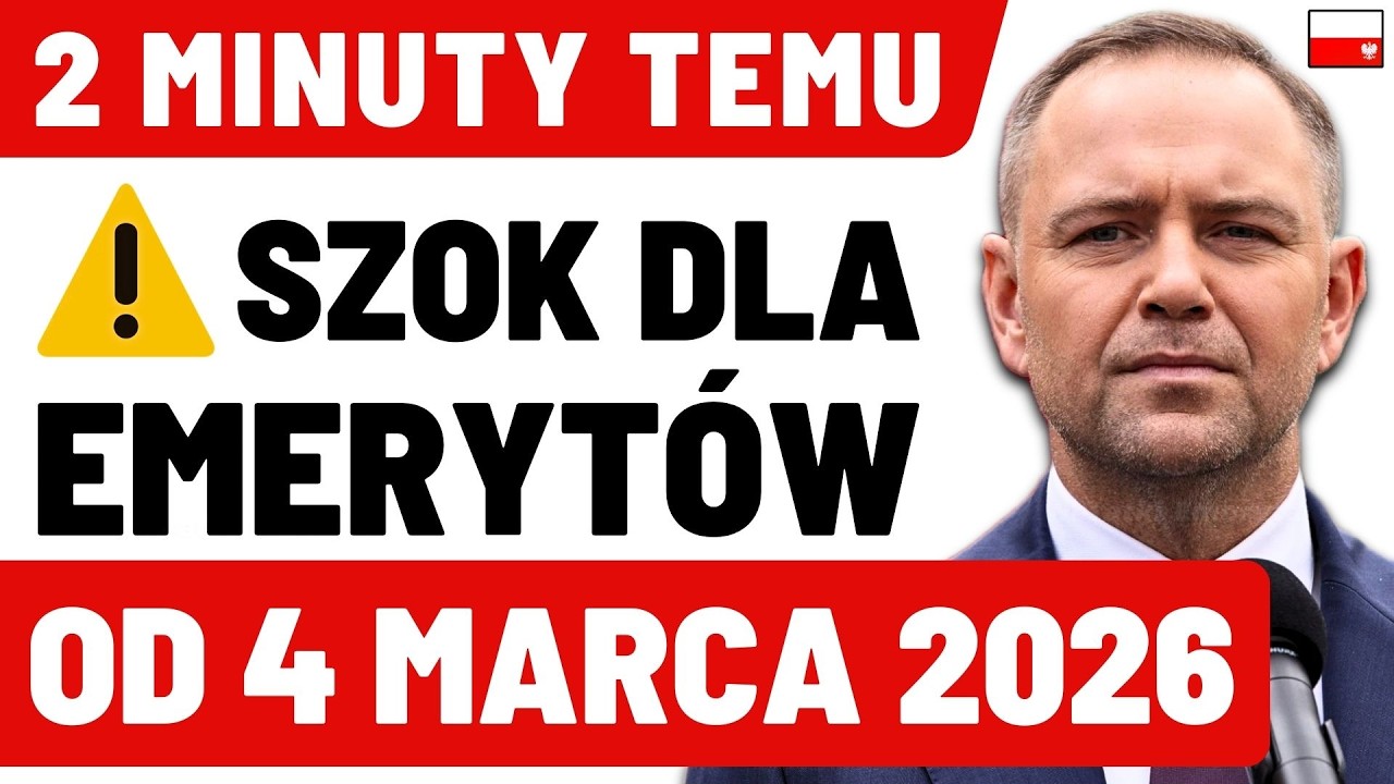 2 MIN. TEMU ❗️ UWAGA: SZOK dla emerytów od 4 MARCA 2026 – 9 zmian EMERYTALNYCH: ZUS potwierdził!