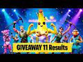 Fortnite Giveaway 11 Results. Who Gets Lucky? #fortnite #fortnitefunnymoments #fortnitegiveaway
