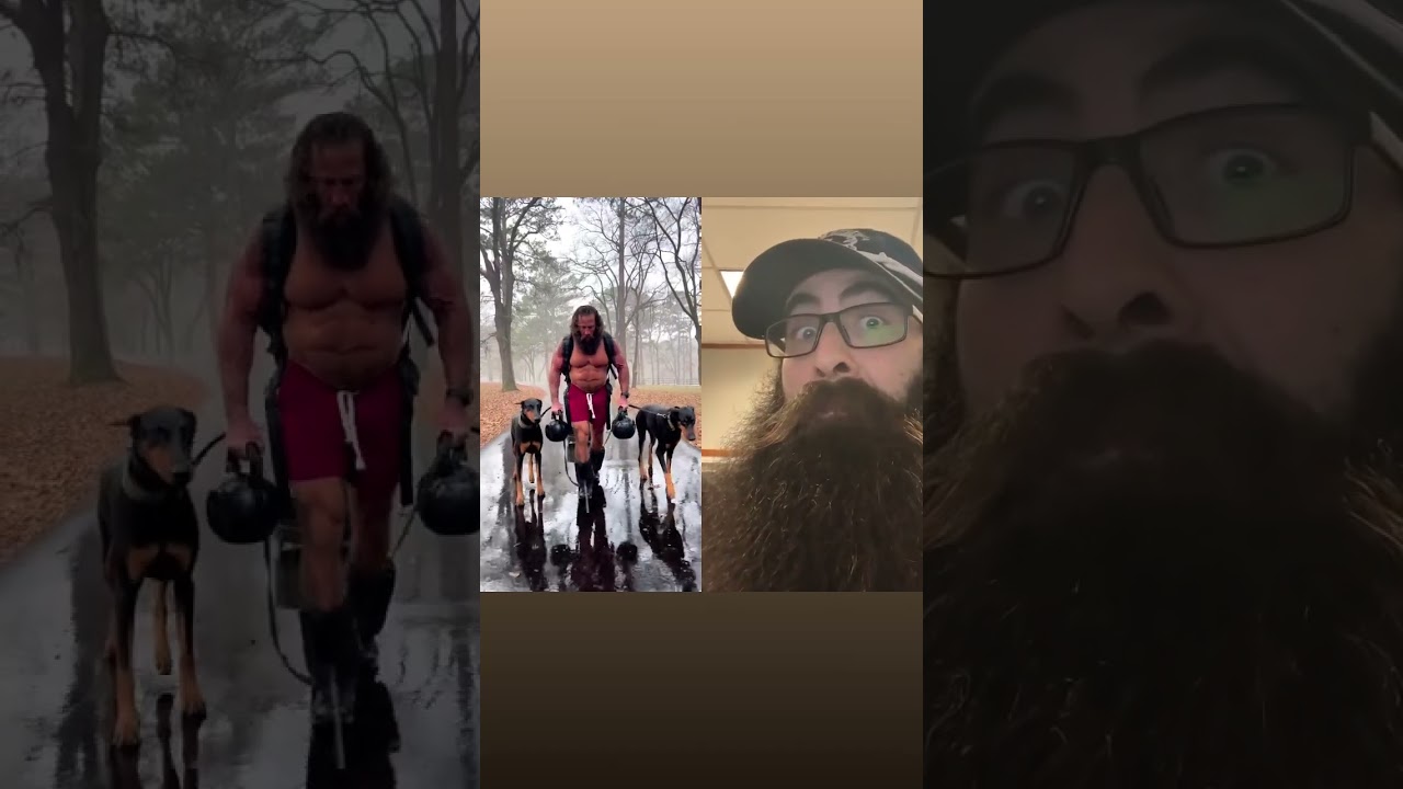 How Bearded Men Walk Their Dogs