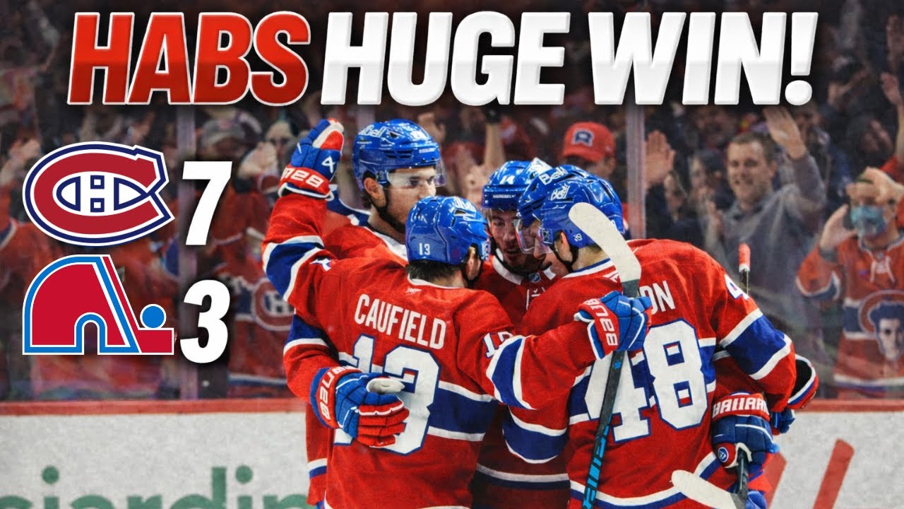 STATEMENT WIN! Canadiens Dominate Nordiques 7-3 | LIVE RECAP 12PM