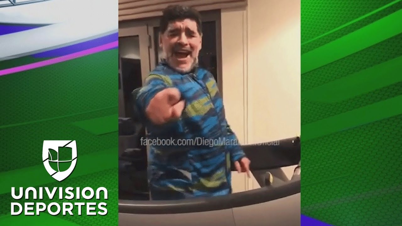 Música maestro: Maradona baila y canta mientras se entrena en la ...