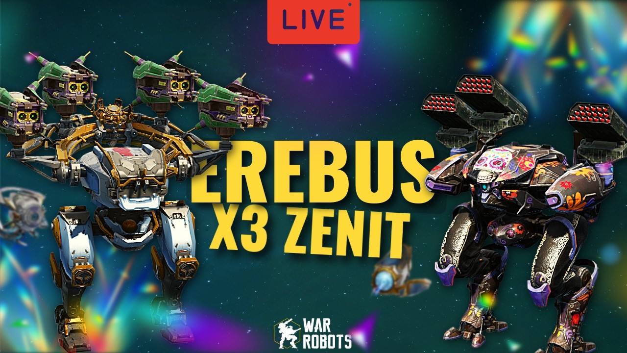 🔴 War Robots: (Pt.9) Erebus x3 Zenit | INTENSE Gameplay [WR]
