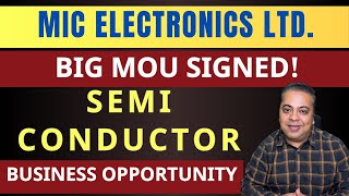 MIC Electronics Ka Semiconductor Project: Singapore Partner Ke Saath MOU! | Share Market Latest News