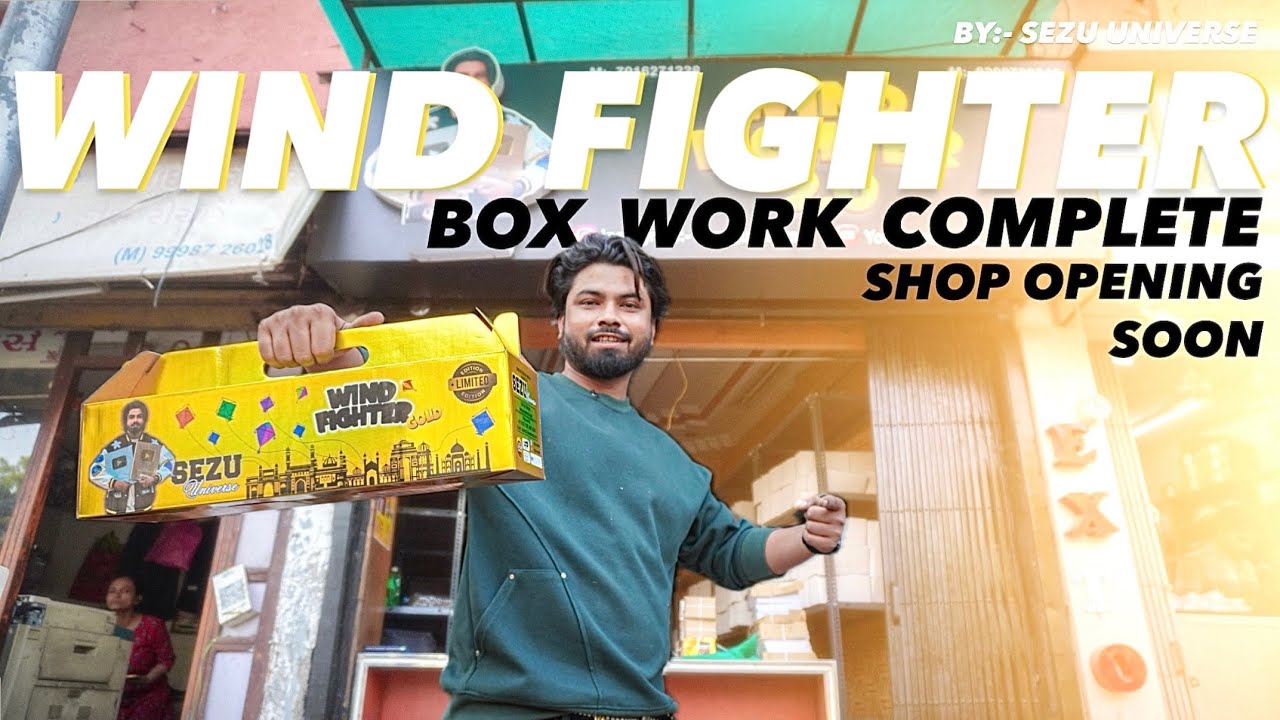 Wind fighter Gold box ready | Export quality | kite festival 2026